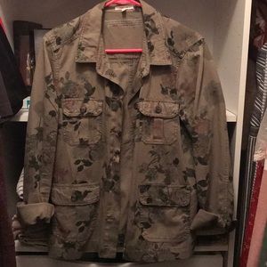 Maurices floral/green jacket